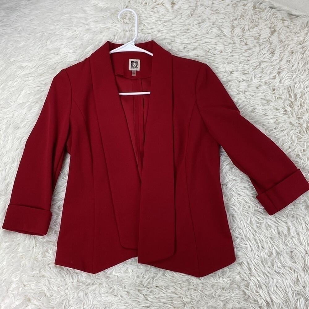 Red Anne Klein Blazer